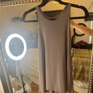 Nordstrom Gray Medium Tank Top with open slit in back
